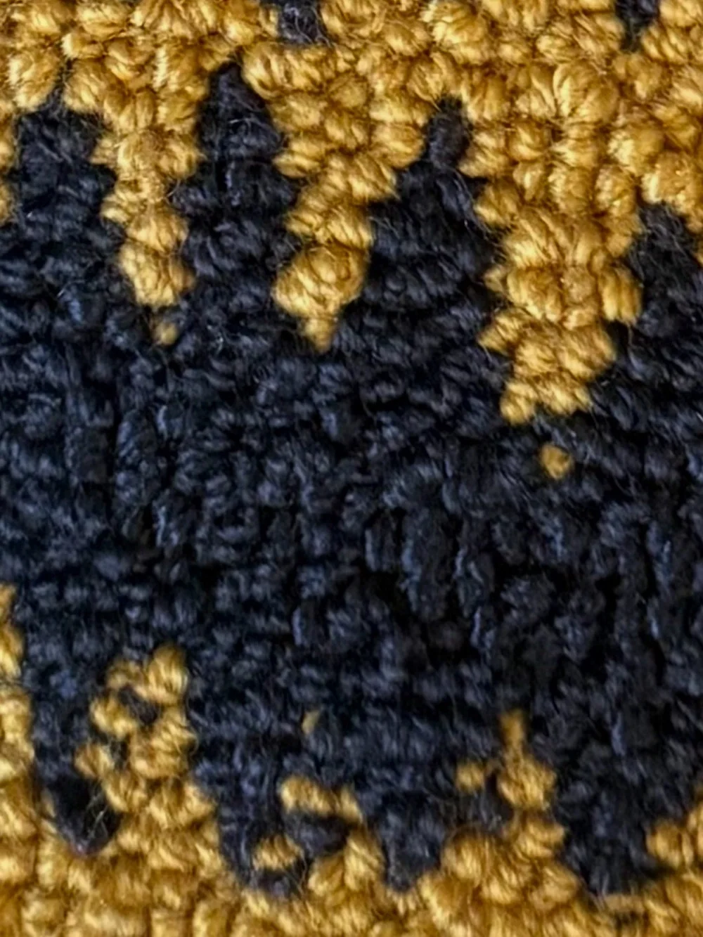 Handcrafted Bee Accent Pillow in Blue, Black & Gold